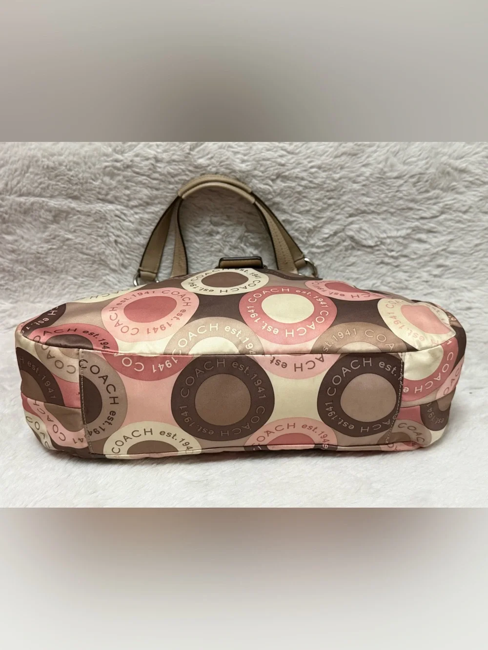 Coach Soho Optic Print  “Snaphead” Sateen Hobo